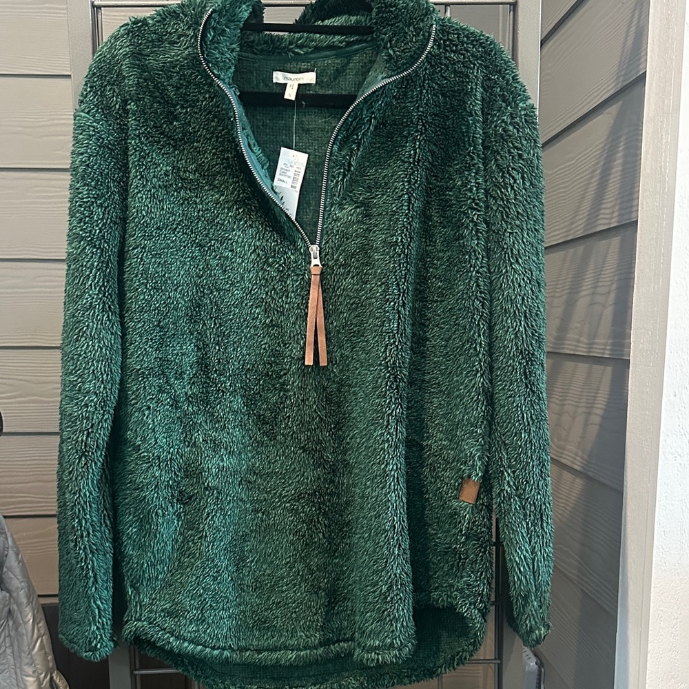Maurices Deep Green Sherpa Jacket